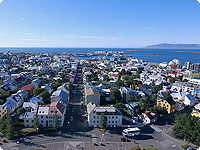 reykjavik, stadt, haeuser, island, skandinavien