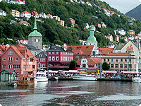 bergen, stadt, hafen, norwegen, skandinavien