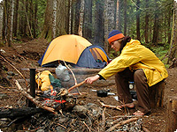 Skantravel.de camping, zelt, feuer, wald