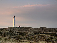 duenen, leuchtturm, daenemark, nordsee, skandinavien