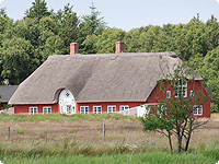 Typisches Inselhaus auf Rømø haus, insel roem