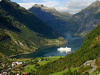 schiff, fjord, norwegen, skandinavien